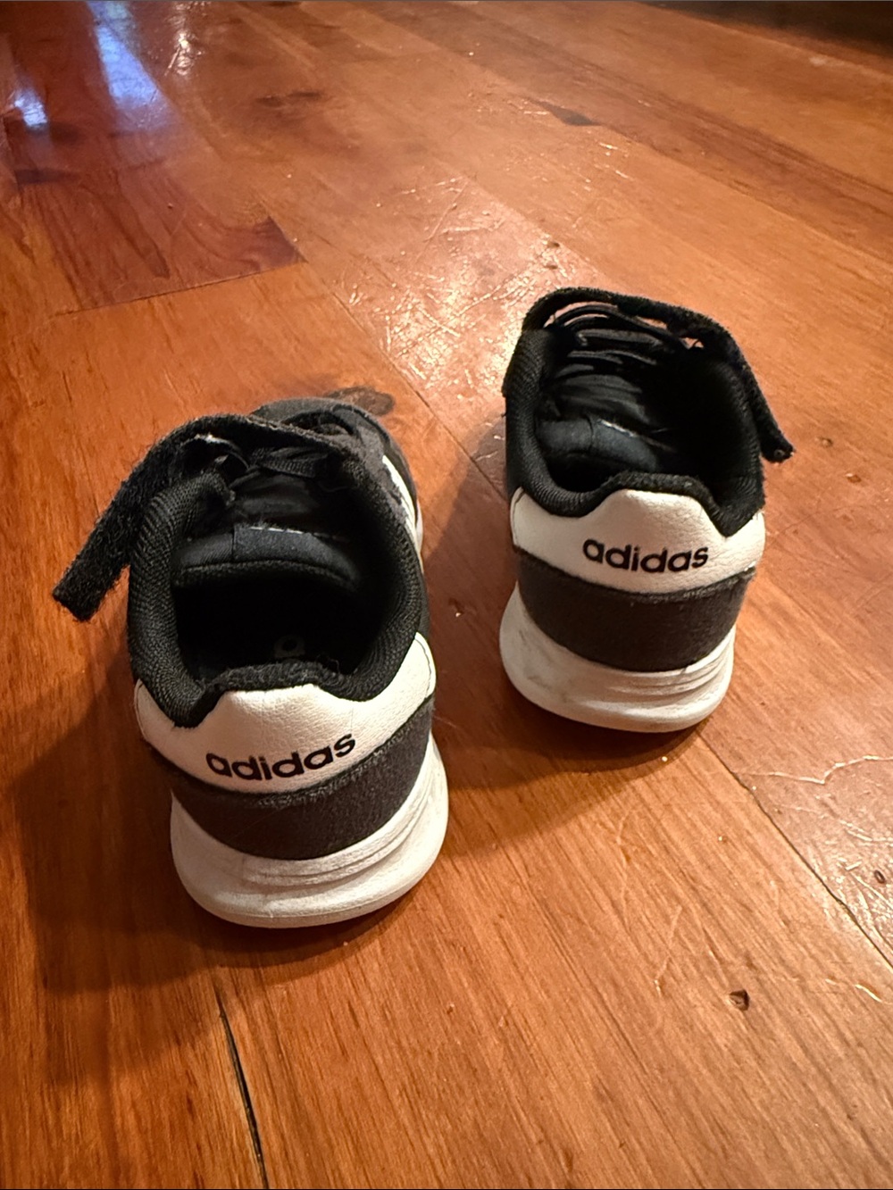 adidas Kids Black and White Low-Top Sneakers
